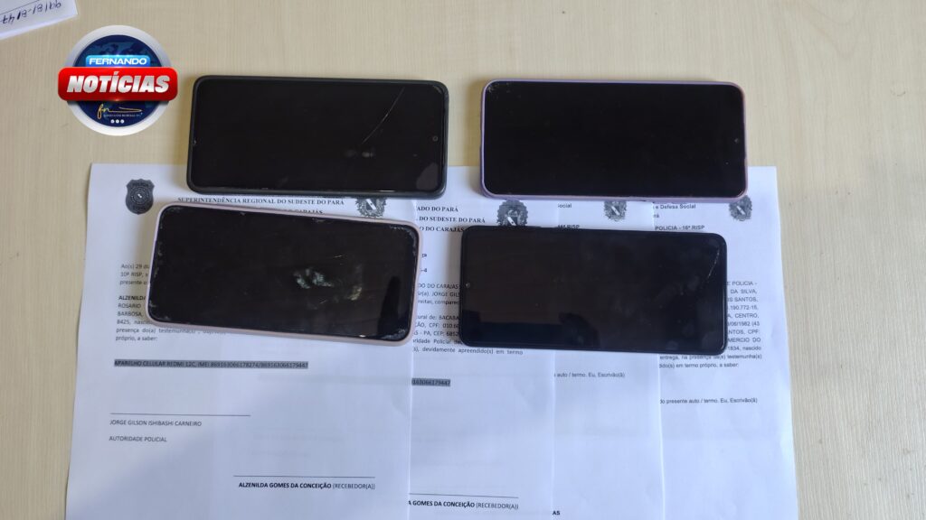 Polícia Civil entrega 4 celulares recuperados em Eldorado do Carajás