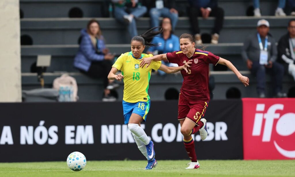 Seleção feminina perde de 2 a 1 para Venezuela em amistoso